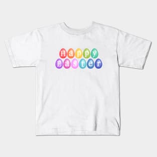 Happy Easter with colorful eggs Kids T-Shirt